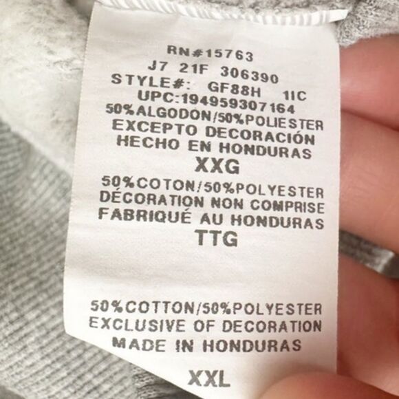 Champion Crew Neck Sweatshirt Gray Size XXL - Picture 5 of 5